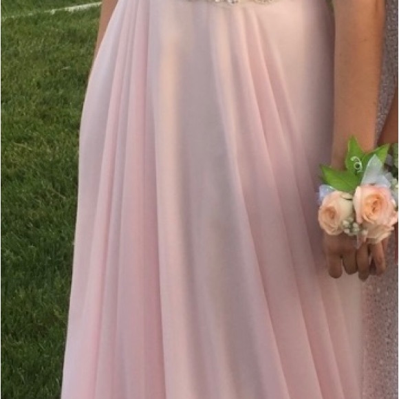 Prom dress with beading by Xscape. Retailed new $150 at Lord & Taylor. Size 6. - Picture 5 of 8